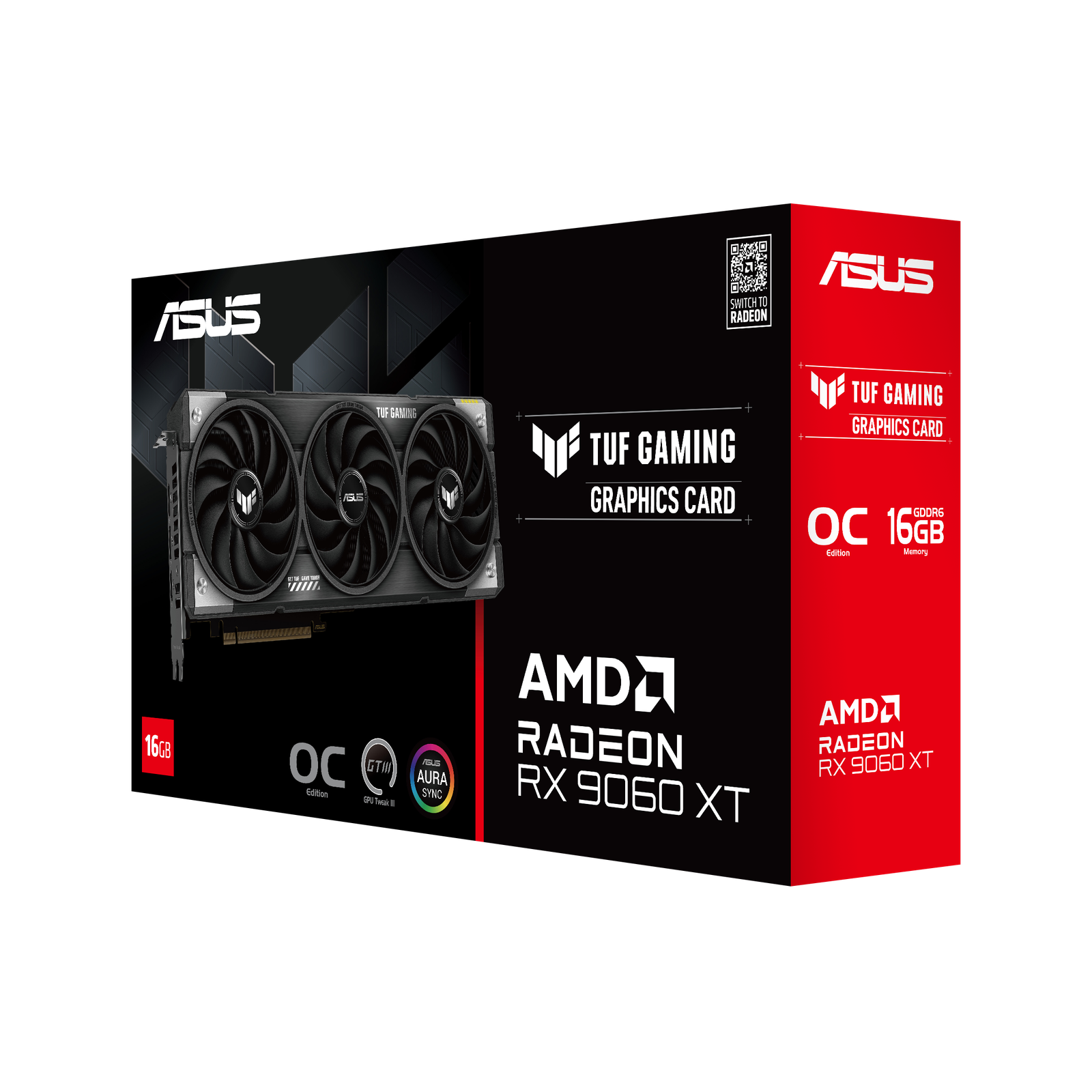 ASUS TUF Gaming Radeon RX 9060 XT 16GB GDDR6 OC Edition Graphic Card TUF-RX9060XT-O16G-GAMING 12 ASUS TUF Gaming Radeon RX 9060 XT 16GB GDDR6 OC Edition Graphic Card TUF-RX9060XT-O16G-GAMING