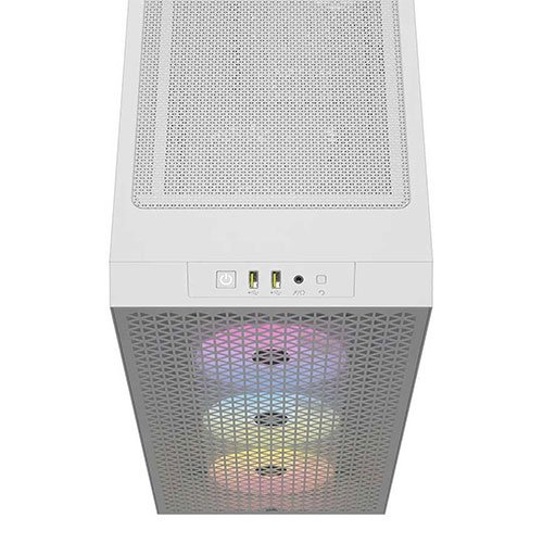 Corsair 3000D RGB Airflow Mid-Tower (ATX) Cabinet (White) CC-9011256-WW