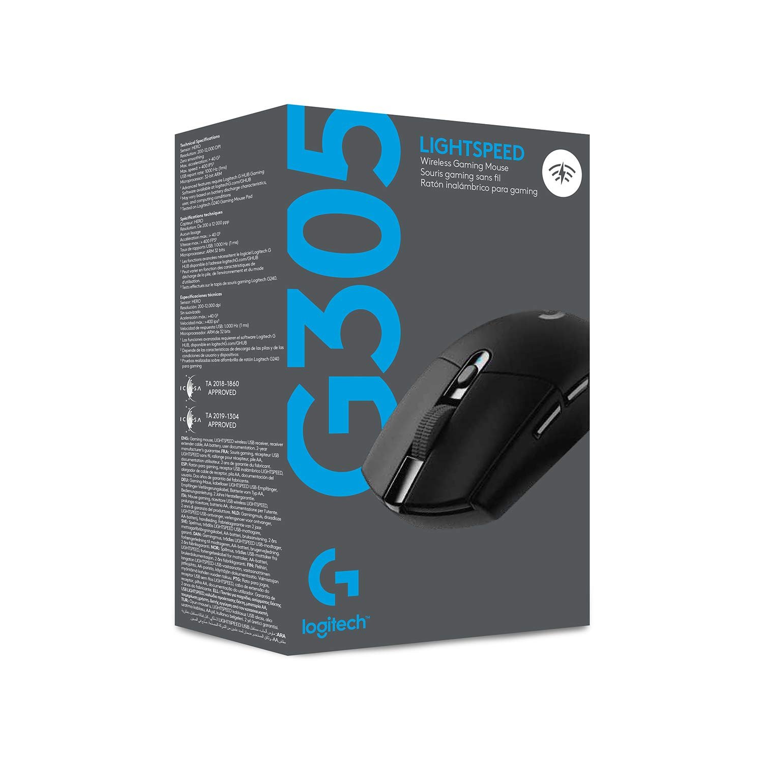 Logitech G305 Lightspeed Wireless Gaming Mouse Black 910-006041