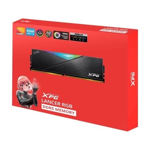 ADATA XPG Lancer RGB DDR5 64GB (32GB x 2) 6000MHz Memory AX5U6000C3032G-DCLARBK