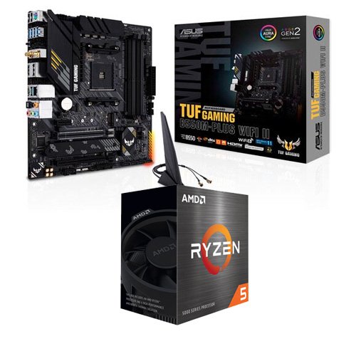 AMD Ryzen 5 5600X Processors   ASUS TUF GAMING B550M-PLUS WIFI Motherboard Combo Deals