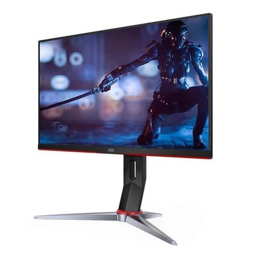 AOC 24G2Z 24 Inch Gaming Monitor Black - Red