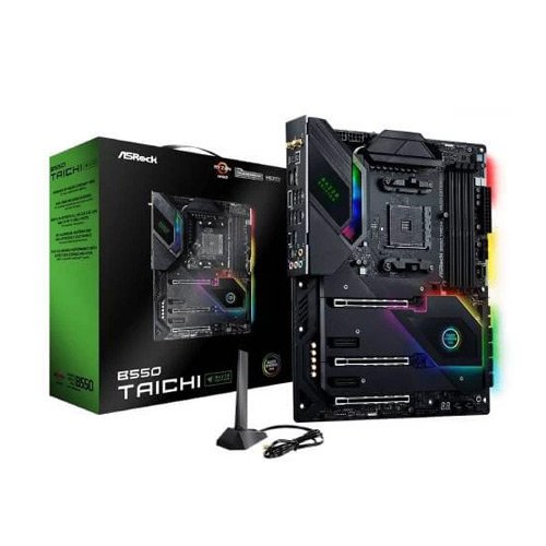 ASROCK B550 TAICHI RAZER EDITION MOTHERBOARD (AMD SOCKET AM4/RYZEN 5000, 4000G AND 3000 SERIES CPU/MAX 128GB DDR4 5200MHZ MEMORY)