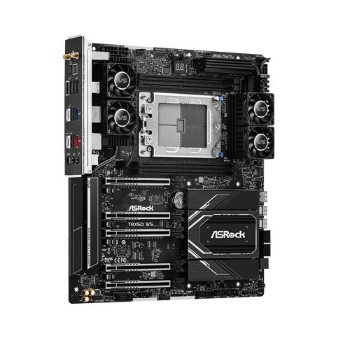 ASROCK TRX50 WS AMD TRX50 Ryzen 7000 EATX DDR5 sTR5 Threadripper Motherboard