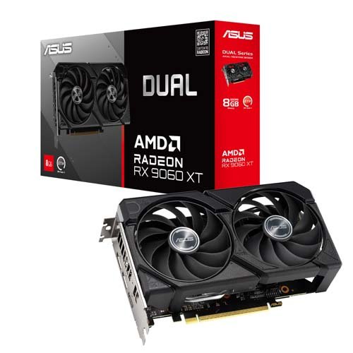ASUS Dual Radeon RX 9060 XT 8G GDDR6 Graphic Card DUAL-RX9060XT-8G