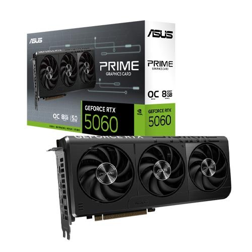 ASUS PRIME GeForce RTX 5060 8GB GDDR7 OC Edition Graphic Card PRIME-RTX5060-O8G