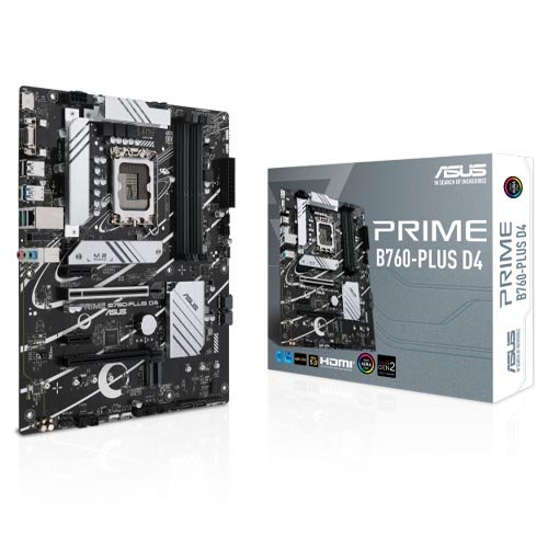 ASUS Prime B760-PLUS D4 Intel B760 LGA 1700 ATX Motherboard