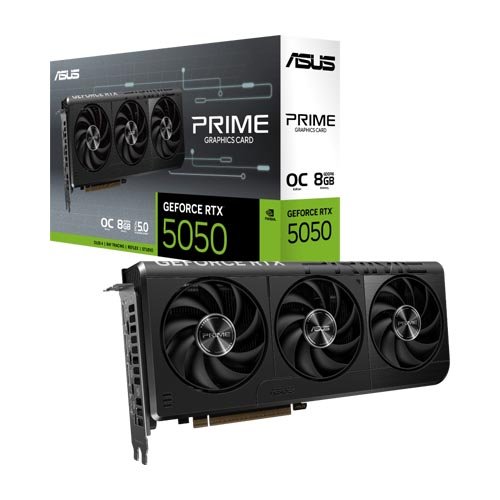 ASUS Prime GeForce RTX 5050 8GB GDDR6 OC Edition Graphic Card PRIME-RTX5050-O8G