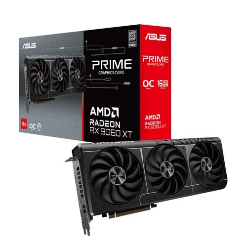ASUS Prime Radeon RX 9060 XT 16GB GDDR6 OC Edition Graphic Card PRIME-RX9060XT-016G