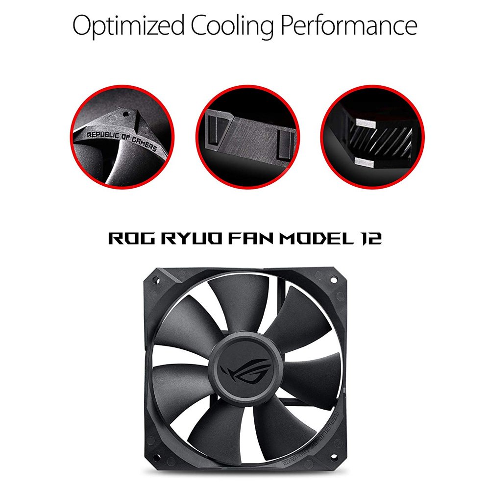 ASUS ROG Ryuo 240 all-in-one liquid CPU cooler with color OLED 3 ASUS ROG Ryuo 240 all-in-one liquid CPU cooler with color OLED