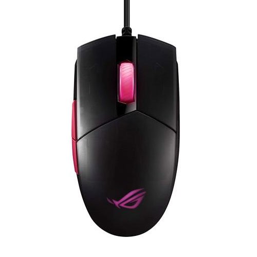ASUS ROG STRIX IMPACT II ELECTRO PUNK AMBIDEXTROUS ERGONOMIC WIRED Gaming Mouse (6200 DPI, OPTICAL SENSOR, AURA SYNC RGB LIGHTING)