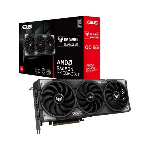 ASUS TUF Gaming Radeon RX 9060 XT 16GB GDDR6 OC Edition Graphic Card TUF-RX9060XT-O16G-GAMING