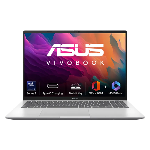 ASUS VIVOBOOK 16 16 Inch Intel CUltra 5 Processor 225H 1.7 GHz 16GB DDR5 RAM 512GB SSD Gaming Laptop X1607CA-MB142WS