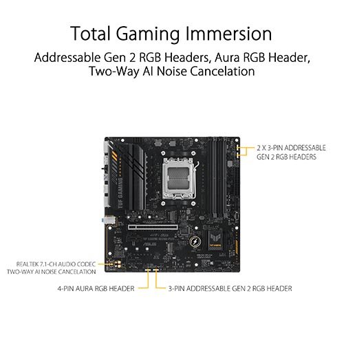 ASUS TUF Gaming A620M-PLUS AM5 A620 Motherboard