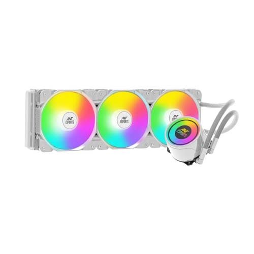 Ant Esports ICE-360 360mm Addressable RGB 2600RPM AIO I CPU Liquid Cooler White AESP0326