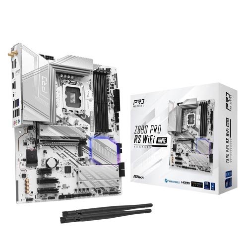 Asrock Z890 Pro RS WIFI DDR5 Intel Motherboard White