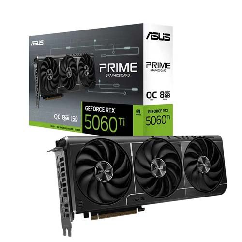 Asus Prime GeForce RTX 5060 Ti OC Edition 8GB GDDR7 Graphics Card PRIME-RTX5060TI-O8G