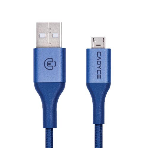 Cadyce CADMiUM USB to Micro-USB Braided Cable Blue CA-UMICROBlue