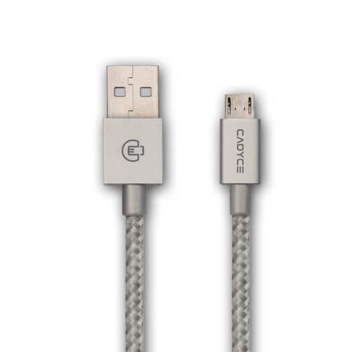 Cadyce CADMiUM USB to Micro-USB Braided Cable Silver CA-UMICROS