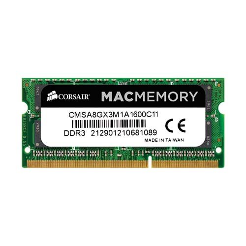 Corsair Mac Memory DDR3 8GB Mac SODIMM CMSA8GX3M1A1600C11