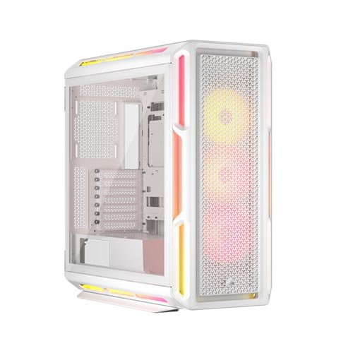 Corsair iCUE LINK 5000T LX White Tempered Glass ARGB Mid-Tower ATX PC Cabinet CC-9011299-WW