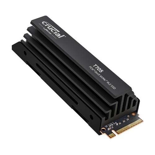 Crucial 1TB T705 NVMe PCIe 5.0 M.2 Internal SSD with Heatsink CT1000T705SSD5