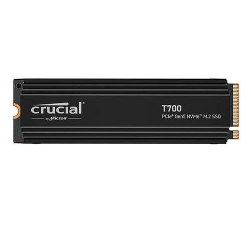 Crucial T700 1TB PCIe 5.0 x4 M.2 Internal SSD with Heatsink CT1000T700SSD5