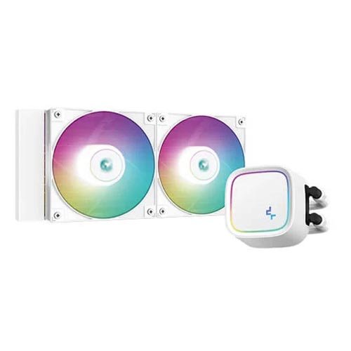 DeepCool Gammaxx LE520 White ARGB 240mm CPU Liquid Cooler R-LE520-WHAMMN-G-1