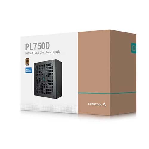 DeepCool PL750D ATX 3.0 750 Watt 80 Plus Bronze Power Supply R-PL750D-FC0B-IN-V2