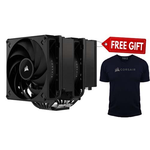 Free Corsair T-Shirt with Corsair A115 Twin Tower CPU Air Cooler CT-9010011-WW