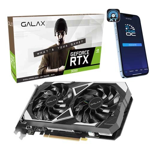 GALAX GeForce RTX 3050 6GB EX (DVI) 6GB GDDR6 Graphic Card 35NRLDHP9OID 1 GALAX GeForce RTX 3050 6GB EX (DVI) 6GB GDDR6 Graphic Card 35NRLDHP9OID