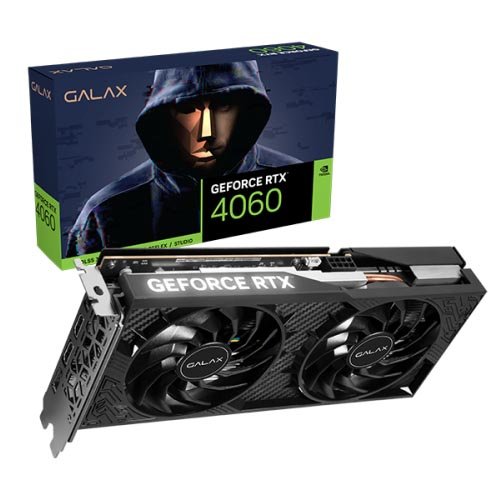 GALAX GeForce RTX 4060 1-Click OC 2X Graphic Card 46NSL8MD8LOC