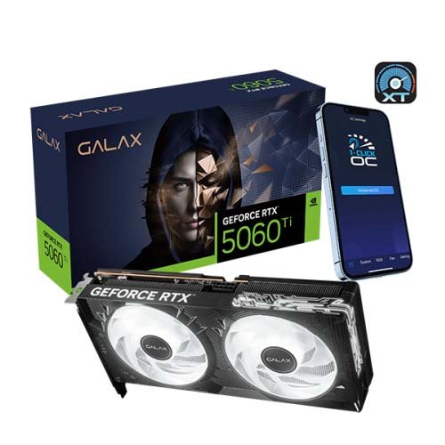 GALAX GeForce RTX 5060 Ti 1-Click OC 16GB Graphic Card 56IZN8MDCPOC