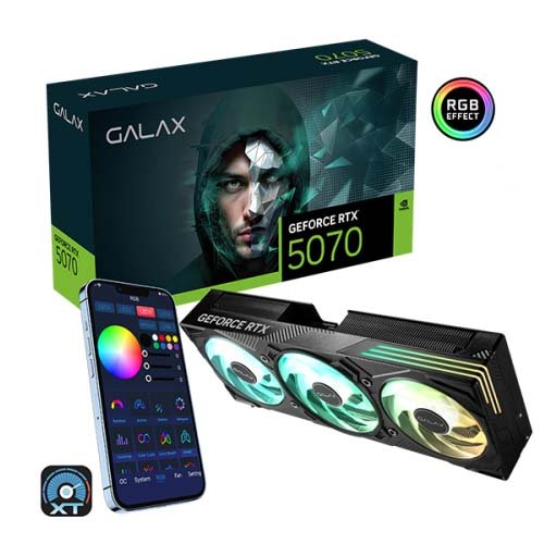 GALAX GeForce RTX 5070 EX Gamer 1-Click OC Graphic Card 57NON7MDBUEX 1 GALAX GeForce RTX 5070 EX Gamer 1-Click OC Graphic Card 57NON7MDBUEX