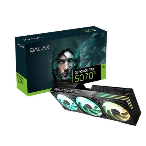 GALAX GeForce RTX 5070 Ti 1-Click OC EX Gamer RGB Black 16GB GDDR7 Graphic Card