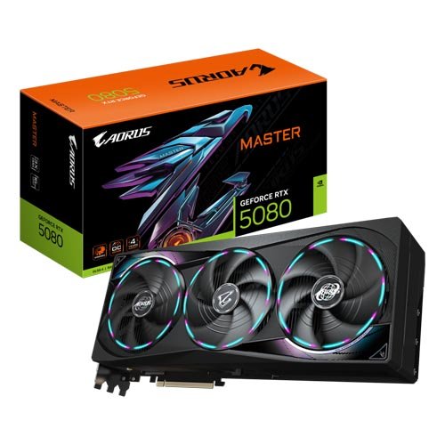 Gigabyte AORUS GeForce RTX 5080 MASTER 16G Graphic Card GV-N5080AORUS M-16GD