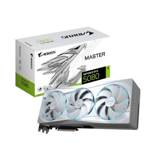 Gigabyte AORUS GeForce RTX 5080 Master ICE 16GB Graphic Card GV-N5080AORUSM ICE-16GD