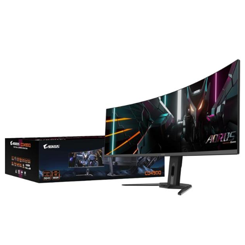 Gigabyte Aorus CO49DQ 49 Inch QD OLED 144Hz DQHD Ultrawide Curved Gaming Monitor
