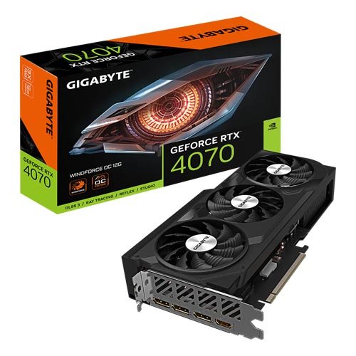 Gigabyte GeForce RTX 4070 WINDFORCE OC 12G 12GB GDDR6X Graphic Card GV-N4070WF3OC-12GD