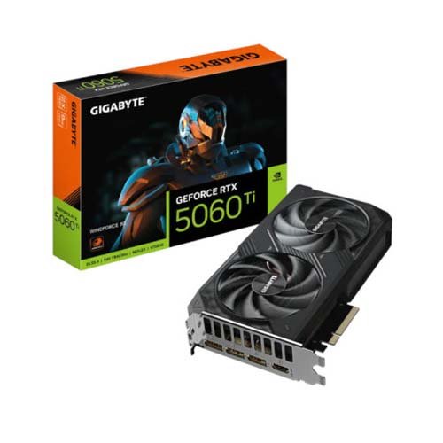 Gigabyte GeForce RTX 5060 Ti Windforce 8GB GDDR7 Graphic Card GV-N506TWF2-8GD