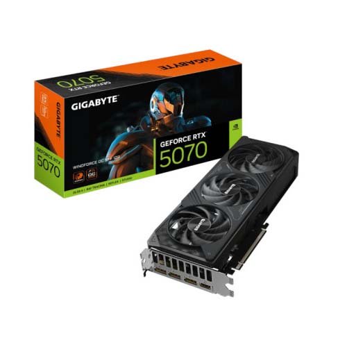 Gigabyte GeForce RTX 5070 Windforce OC SFF 12GB GDDR7 Graphic Card GV-N5070WF3OC-12GD