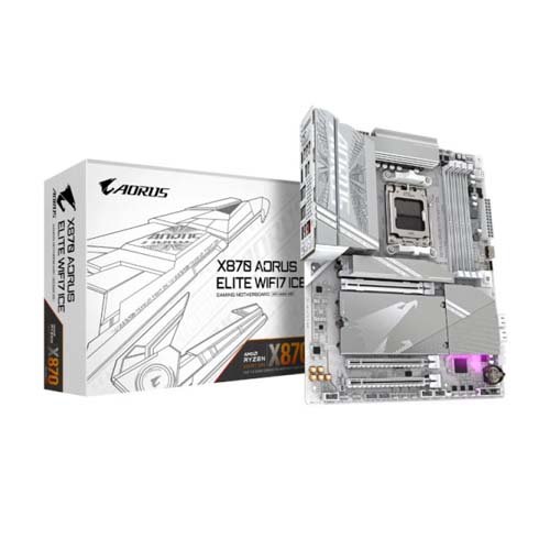 Gigabyte X870 Aorus Elite Wifi7 Ice AM5 DDR5 Motherboard