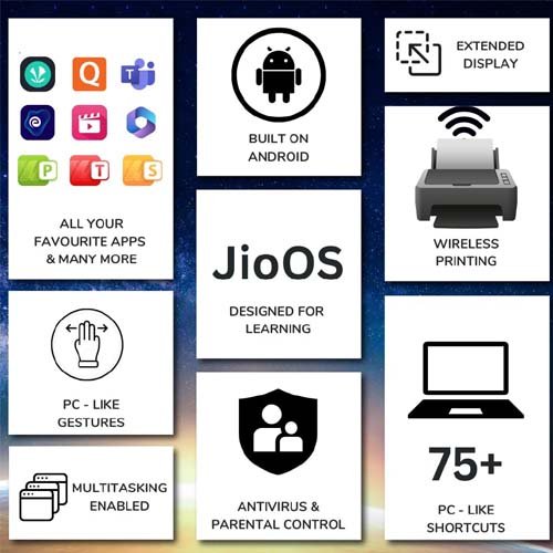 JioBook 11 (2023) Mediatek 8788 Octa-core 4GB LPDDR4 64GB Thin and Light Laptop NB1112MM(BLU)