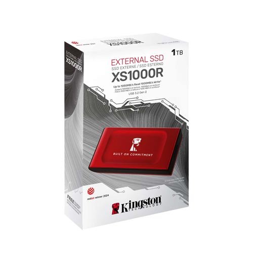 Kingston 1TB XS1000 USB-A 3 Kingston 1TB XS1000 USB-A 3.2 Gen 2 External SSD SXS1000R/1000GA