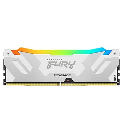 Kingston Fury Renegade RGB XMP 16GB (16GBx1) DDR5 6000MHz Desktop RAM (White) KF560C32RWA-16