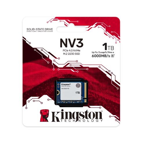 Kingston NV3 1TB PCIe Gen 4.0 NVMe SSD SNV3SM3/1T0