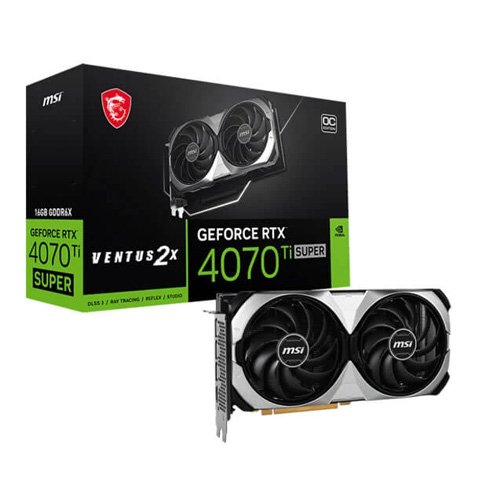 MSI GeForce RTX 4070 Ti Super Ventus 2X OC 16GB Graphics Card RTX-4070-TI-SUPER-16G-VENTUS-2X-OC