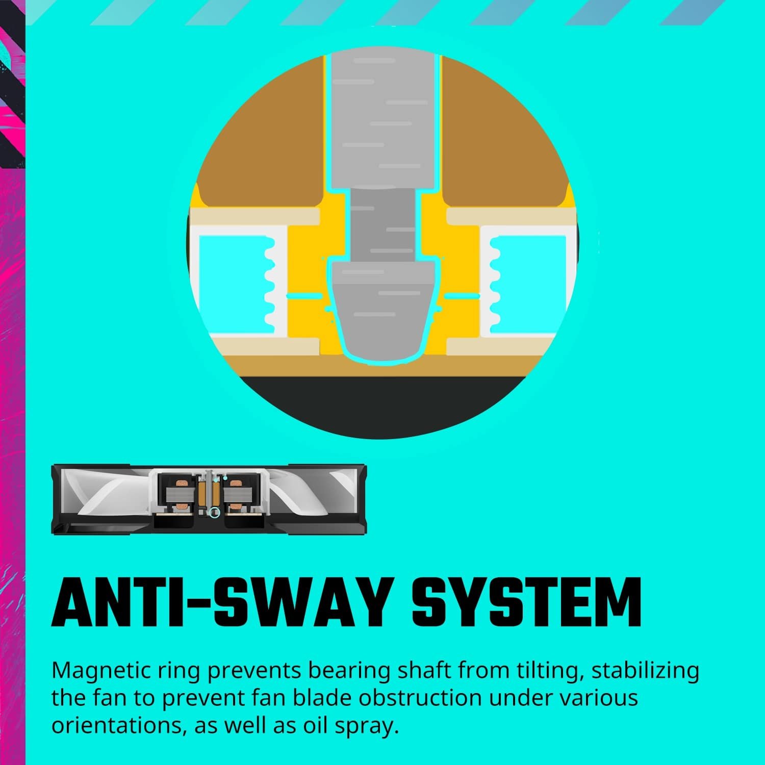 Cooler Master Mobius 120P ARGB Cabinet Fan (Single Pack) Black MFZ-M2DN-24NP2-R1