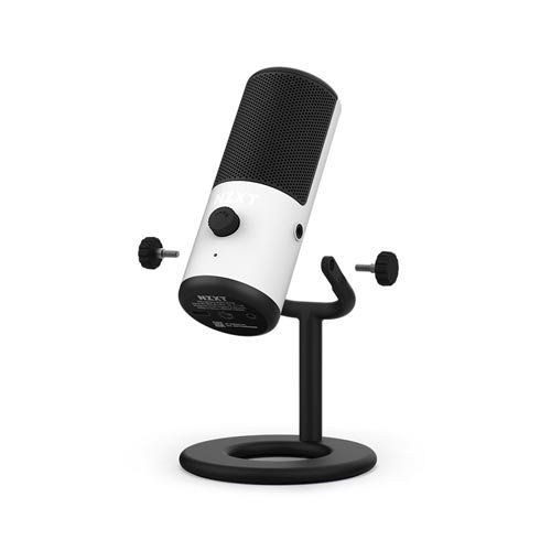 NZXT Capsule Mini Small Cardioid USB Gaming Microphone – White AP-WMMIC-W1