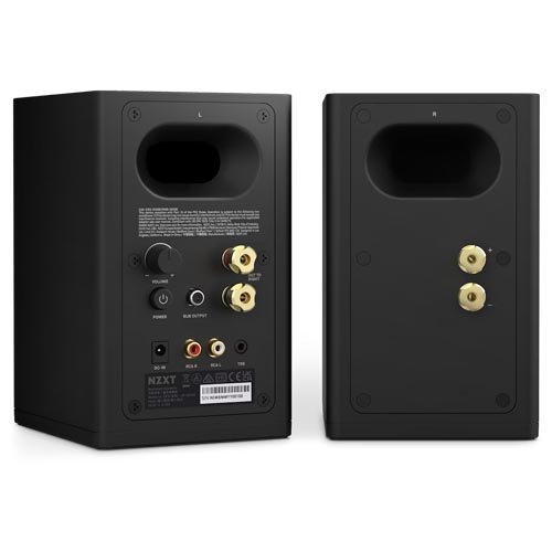 NZXT Relay PC Gaming Desktop Speakers – Black AP-SPKB2-UK